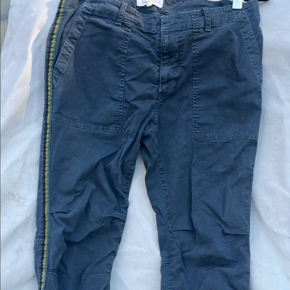 Nili Lotan Midnight Blue Cropped Pants